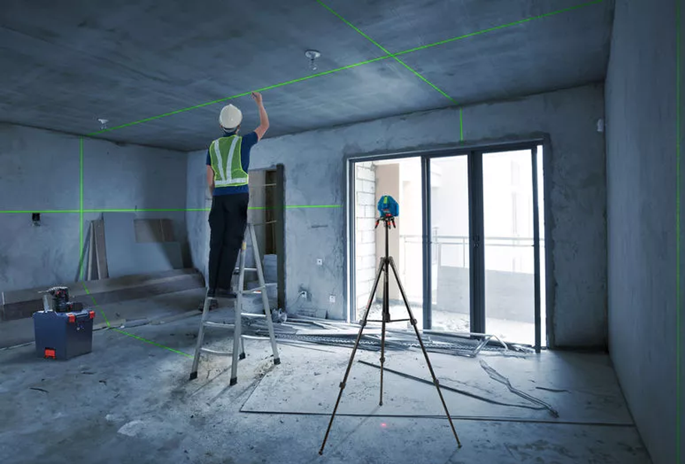 เลเซอร์วัดระดับ BOSCH GLL 50 15 XG แสงสีเขียว ระยะทำงาน 15 ม 
