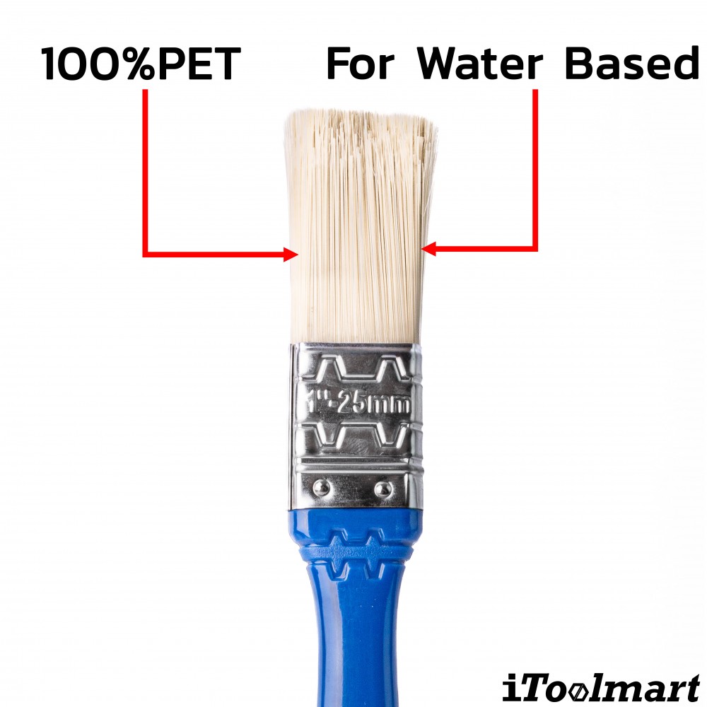 แปรงทาสี WADFOW WPB4901 ด้ามพลาสติก สำหรับสีน้ำ ขนาด 25 มม   1 นิ้ว 