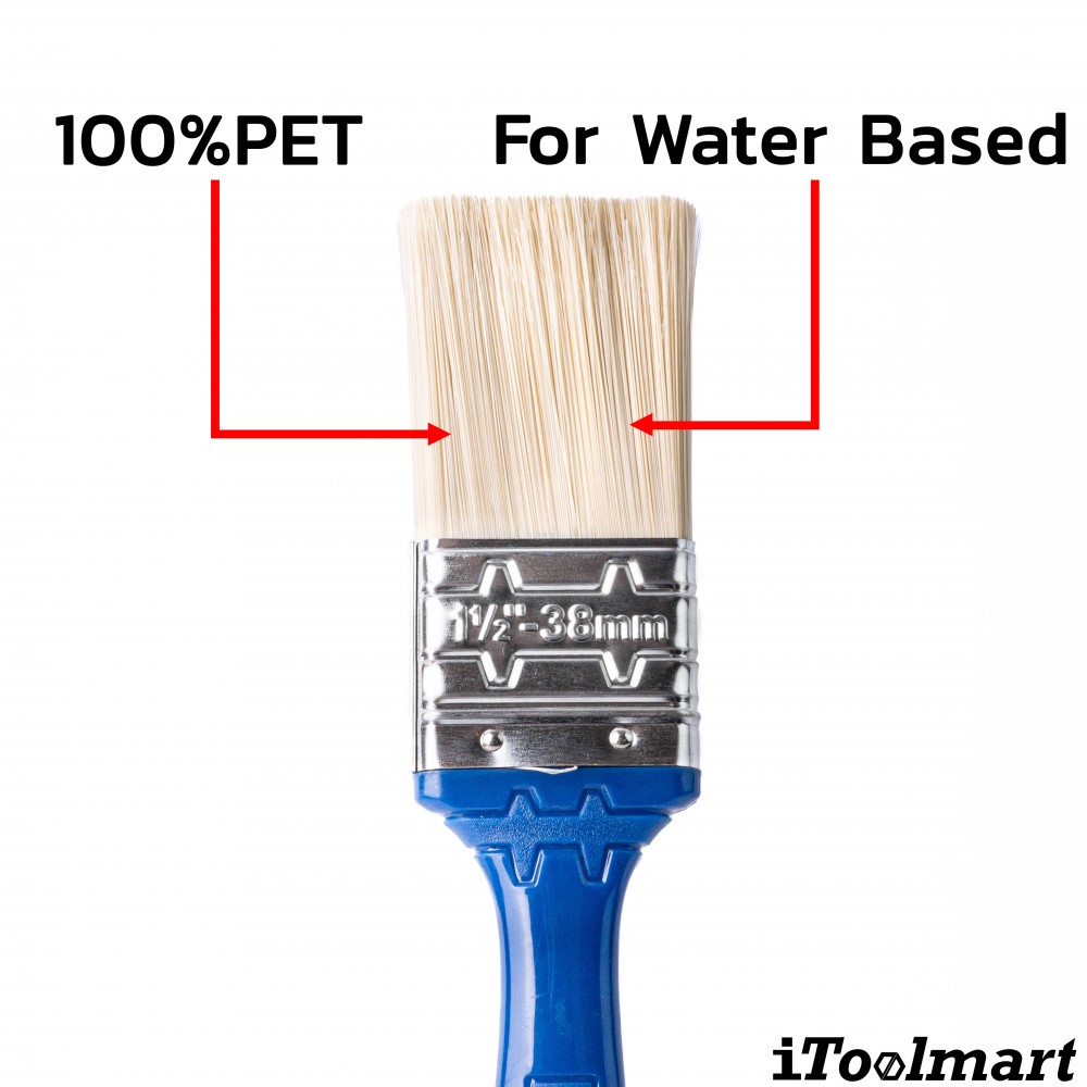 แปรงทาสี WADFOW WPB4915 ด้ามพลาสติก สำหรับสีน้ำ ขนาด 38 มม   1 5 นิ้ว 