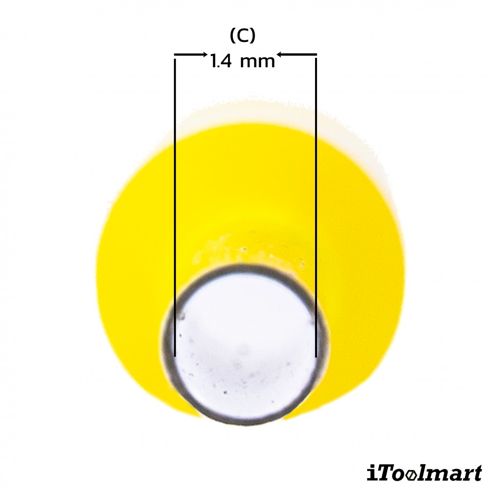 หางปลาคอร์ดเอ็น KST E1008 แบบหุ้ม สีเหลือง ขนาด 1 0 mm² 100 ตัว หางปลาคอร์ดเอ็น KST E1008 แบบหุ้ม สีเหลือง ขนาด 1 0 mm² 100 ตัว