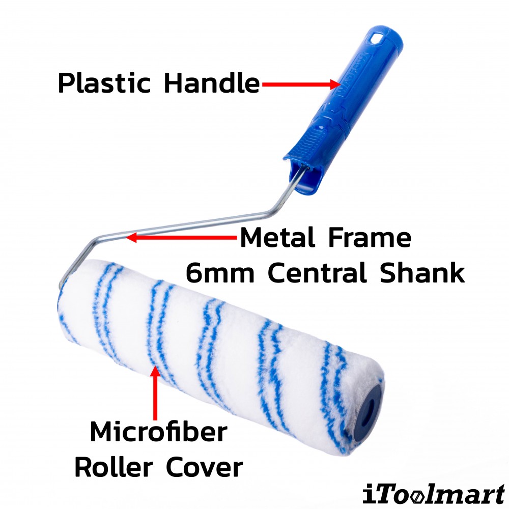 ลูกกลิ้งทาสี WADFOW WCB1909 ลูกกลิ้งทาสีโพลีเอสเตอร์​​​​​​​ ขนาด 230 มม   9 นิ้ว 