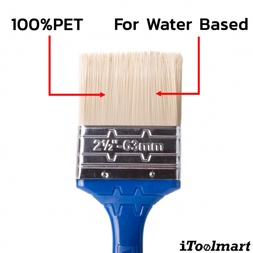 แปรงทาสี WADFOW WPB4925 ด้ามพลาสติก สำหรับสีน้ำ ขนาด 63 มม   2 5 นิ้ว 