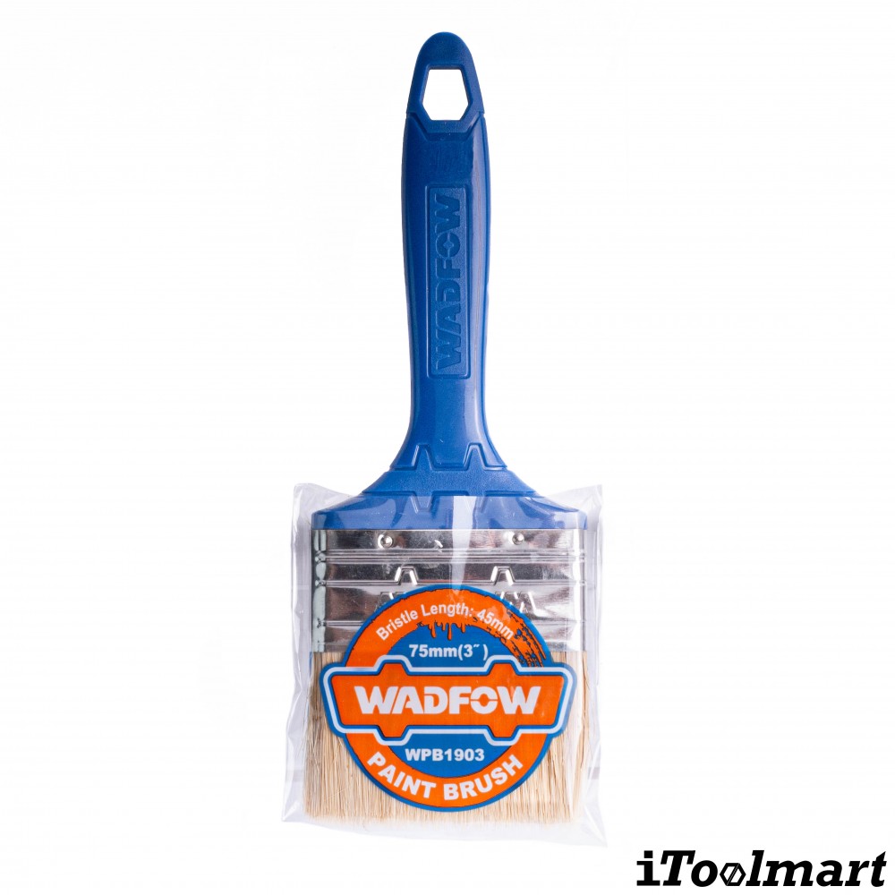 แปรงทาสี WADFOW WPB1903 ด้ามพลาสติก สำหรับสีน้ำมัน ขนาด 75 มม   3 นิ้ว 