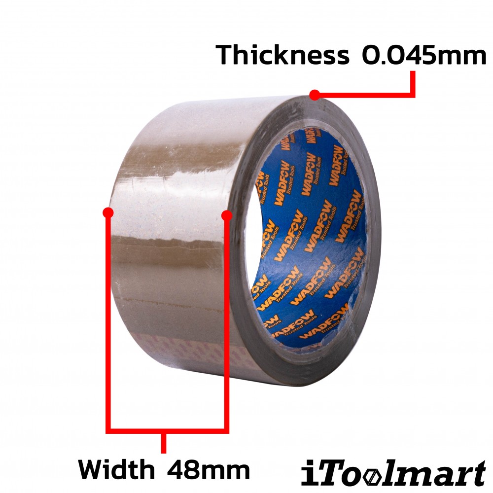 เทปกาว WADFOW WPN1H25 สีน้ำตาล ขนาด 50 m x 48 mm 