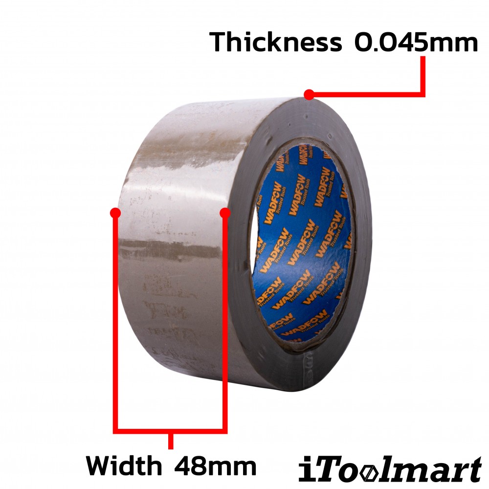 เทปกาว WADFOW WPN1H30 สีน้ำตาล ขนาด 100 m x 48 mm 