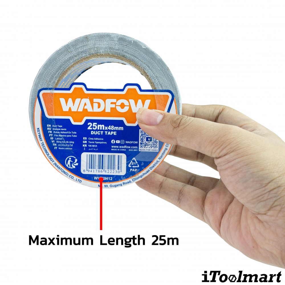 เทปกาว WADFOW WVT2H12 ขนาด 25 m x 48 mm 