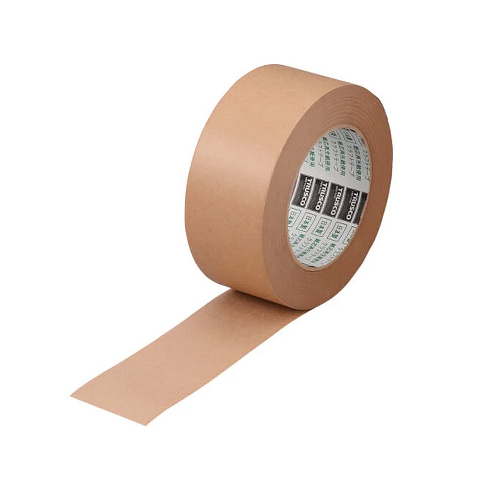 เทปกาว TRUSCO TKT38 แบบกระดาษคราฟท์ ขนาด 38 mm x 50 m 6 ม้วน