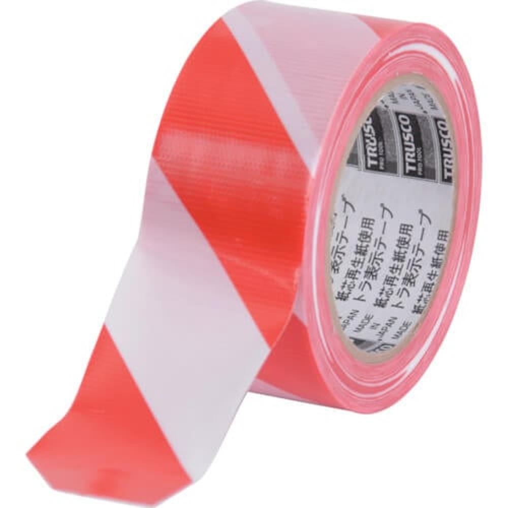 เทปกาว TRUSCO TRTR5025WR  ขนาด 50 mm x 25 m สีแดงขาว
