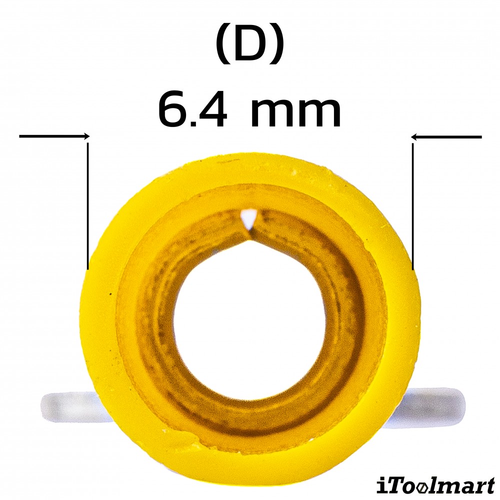 หางปลากลมหุ้ม KST RV5 6 สีเหลือง ขนาด 6 mm² 100 ตัว หางปลากลมหุ้ม KST RV5 6 สีเหลือง ขนาด 6 mm² 100 ตัว