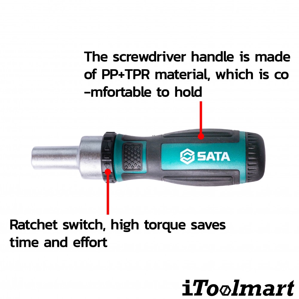 ชุดด้ามขันฟรี SATA 53 ชิ้น 05491