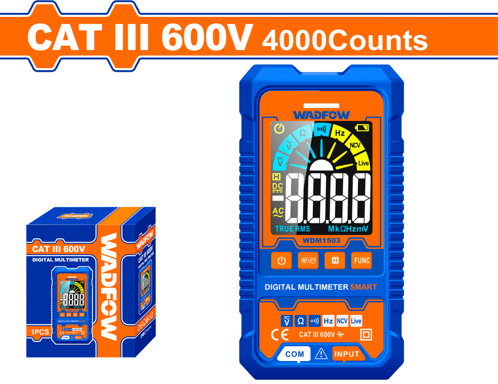 มัลติมิเตอร์ แบบดิจิตอล WADFOW WDM1503
