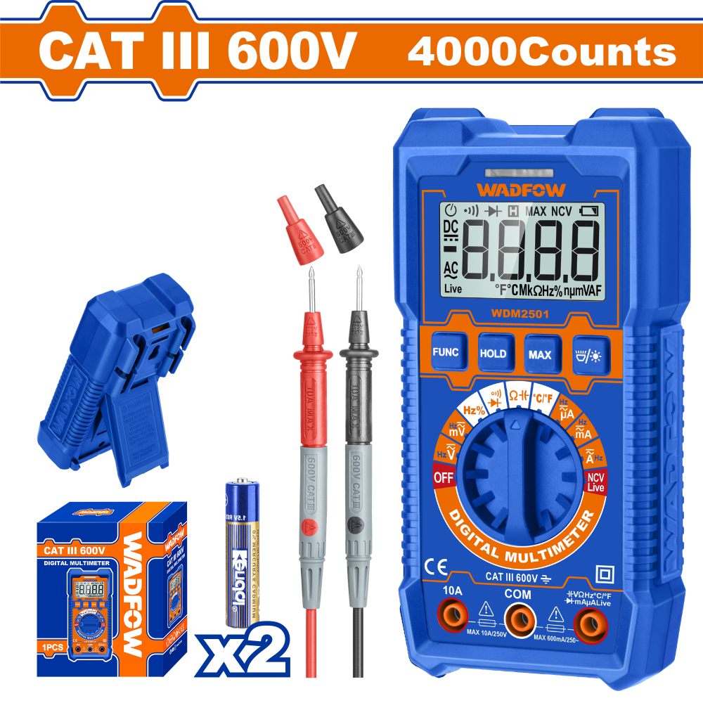 มัลติมิเตอร์ แบบดิจิตอล WADFOW WDM2501