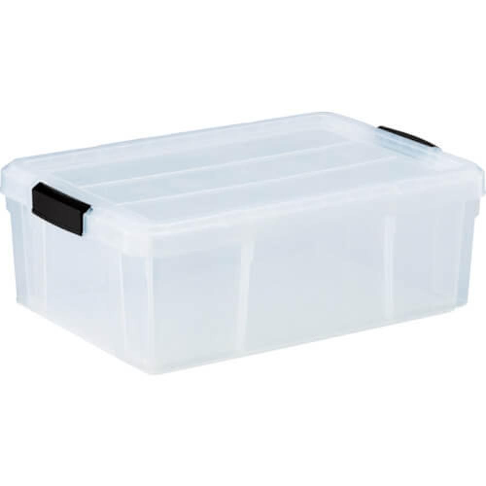 กล่องเก็บของ TRUSCO TCR03 แบบมีฝาปิด ความจุ 44 ลิตร สีใส