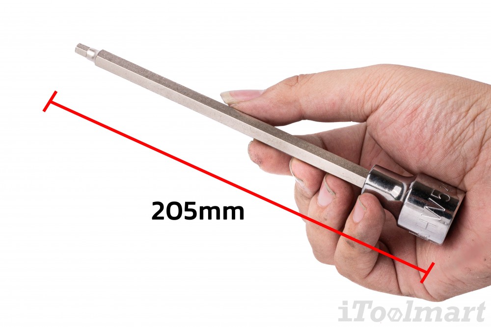 ลูกบล็อกเดือยโผล่ หกเหลี่ยม 1 2 นิ้ว SATA 24304 ขนาด 5x180 mm