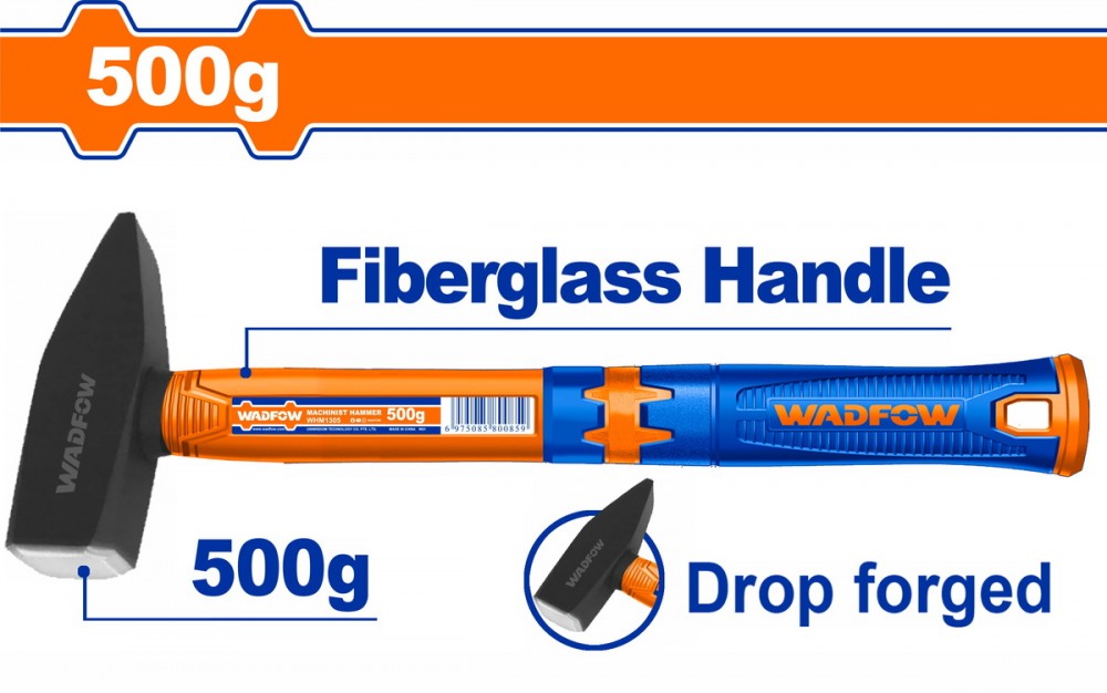 ค้อนช่างทอง ด้ามไฟเบอร์ WADFOW WHM1305 ขนาด 500 กรัม