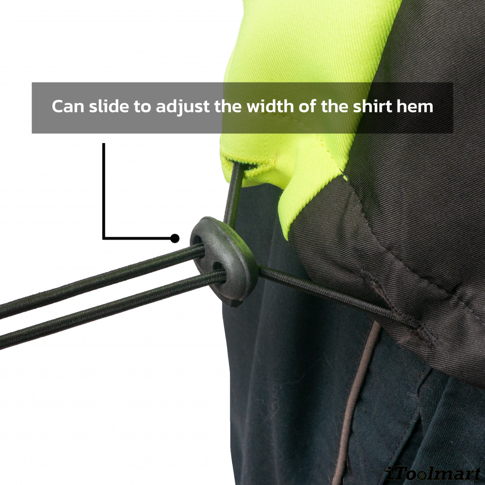 เสื้อพัดลมแขนยาว สะท้อนแสง TECHMAN สีเขียว  ตัวเปล่า 