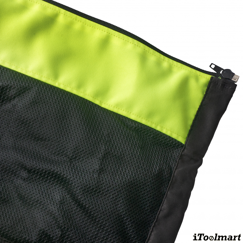 เสื้อพัดลมแขนยาว สะท้อนแสง TECHMAN สีเขียว  ตัวเปล่า 