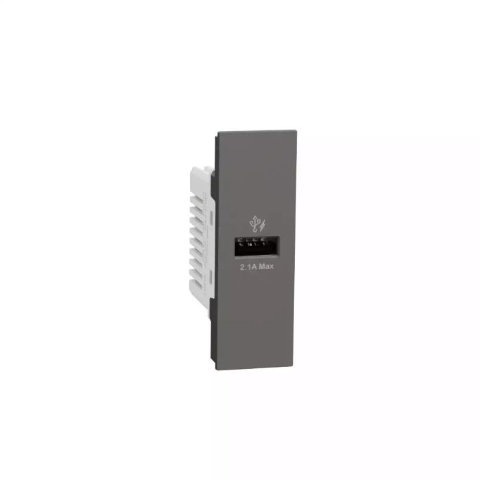 เต้ารับเดี่ยว SCHNEIDER M3TUSBBK USB Type A สีดำ ขนาด 1 ช่อง