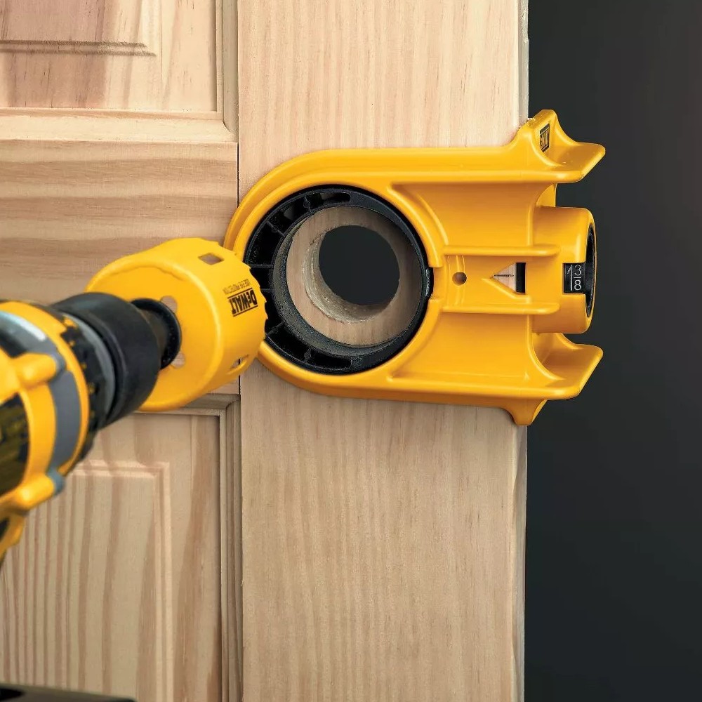 ชุดเจาะไม้ โฮลซอ พร้อมดอกเจาะ DEWALT D180004 Door Lock Installation Kit