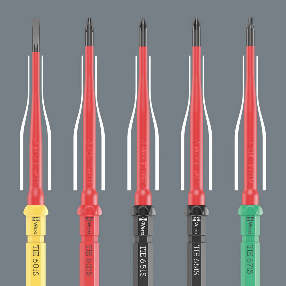 ก้านไขควง Wera Kraftform Kompakt VDE 65 iS TIE SB 05006567001 ขนาด PZ 2 x 157 mm