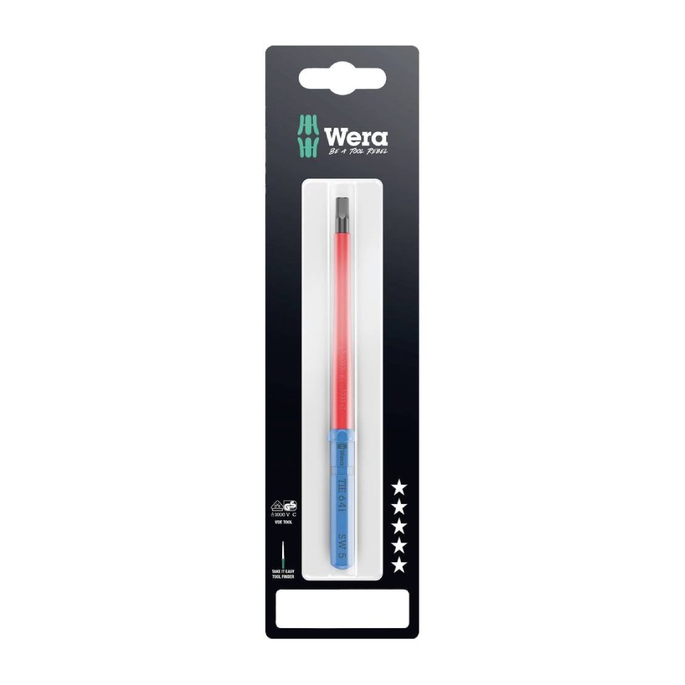 ก้านไขควง Wera Kraftform Kompakt VDE 64 i TIE SB 05006564001 ขนาด 5 0 x 157 mm