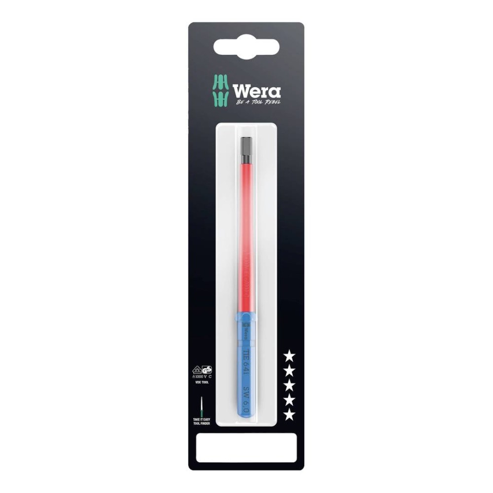 ก้านไขควง Wera Kraftform Kompakt VDE 64 i TIE SB 05006565001 ขนาด 6 0 x 157 mm