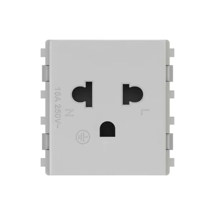 เต้ารับเดี่ยว SCHNEIDER 3426UESTMP 3 ขา พร้อมม่านนิรภัย 16A 250V