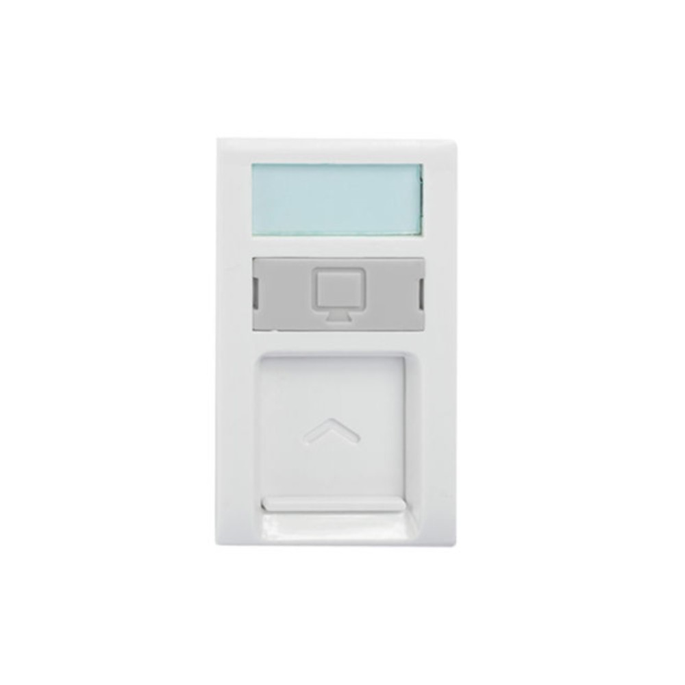 อะแดปเตอร์ SCHNEIDER 3031RJU WE สำหรับเต้ารับคอมพิวเตอร์ สีขาว ขนาด 1 ช่อง