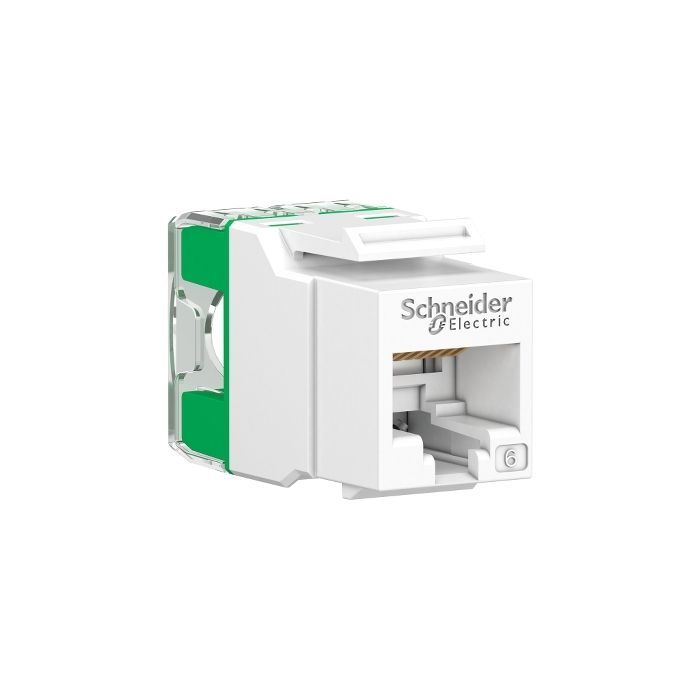 เต้ารับคอมพิวเตอร์ SCHNEIDER VDIB17366UWE CAT6 สีขาว