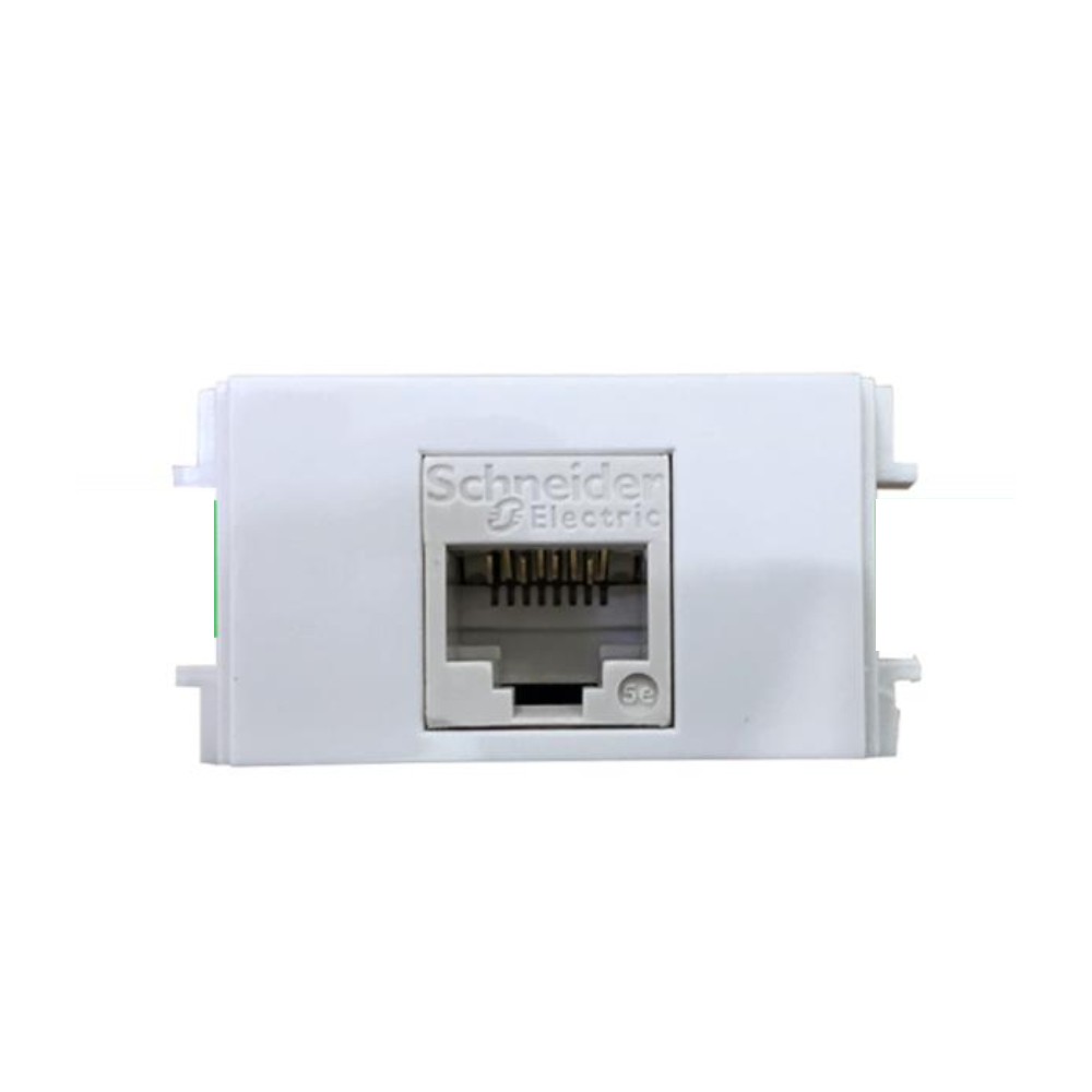 เต้ารับคอมพิวเตอร์ SCHNEIDER F30RJ5EM WE CAT5E สีขาว ขนาด 1 ช่อง