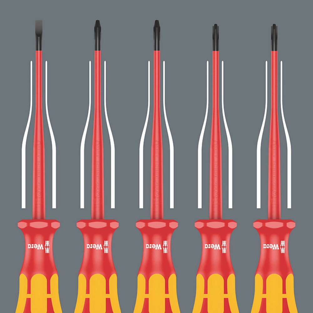 ไขควง VDE Wera Kraftform 160 iS 0 6 VDE Insulated screwdriver 05006440001