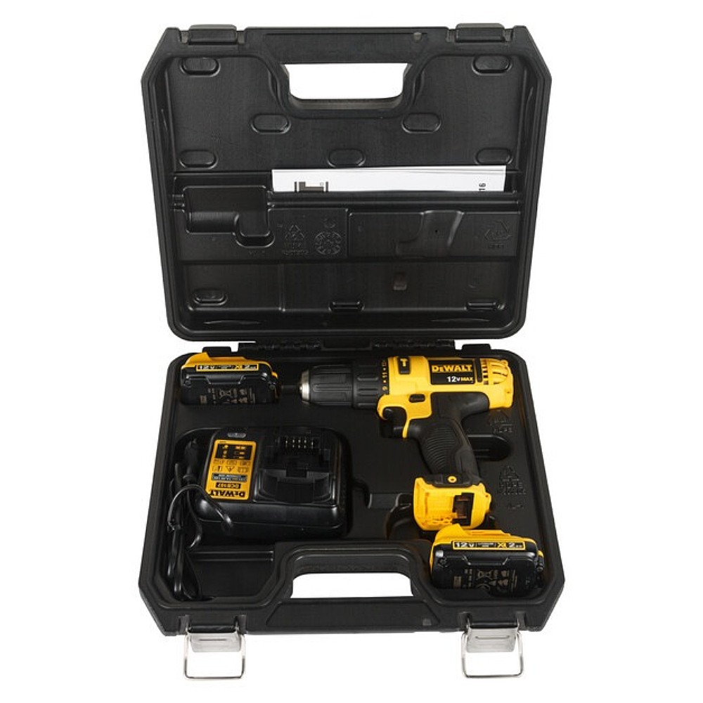 ชุดสว่านกระแทกไร้สาย DEWALT DCD716D2K B1 12V พร้อมแบตเตอรี่ 2 0 Ah