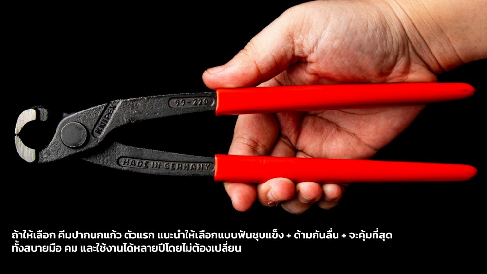 รวมสาระที่ควรรู้ก่อนเลือกซื้อ คีมปากนกแก้ว วัสดุ ฟันคีม และระบบสปริง