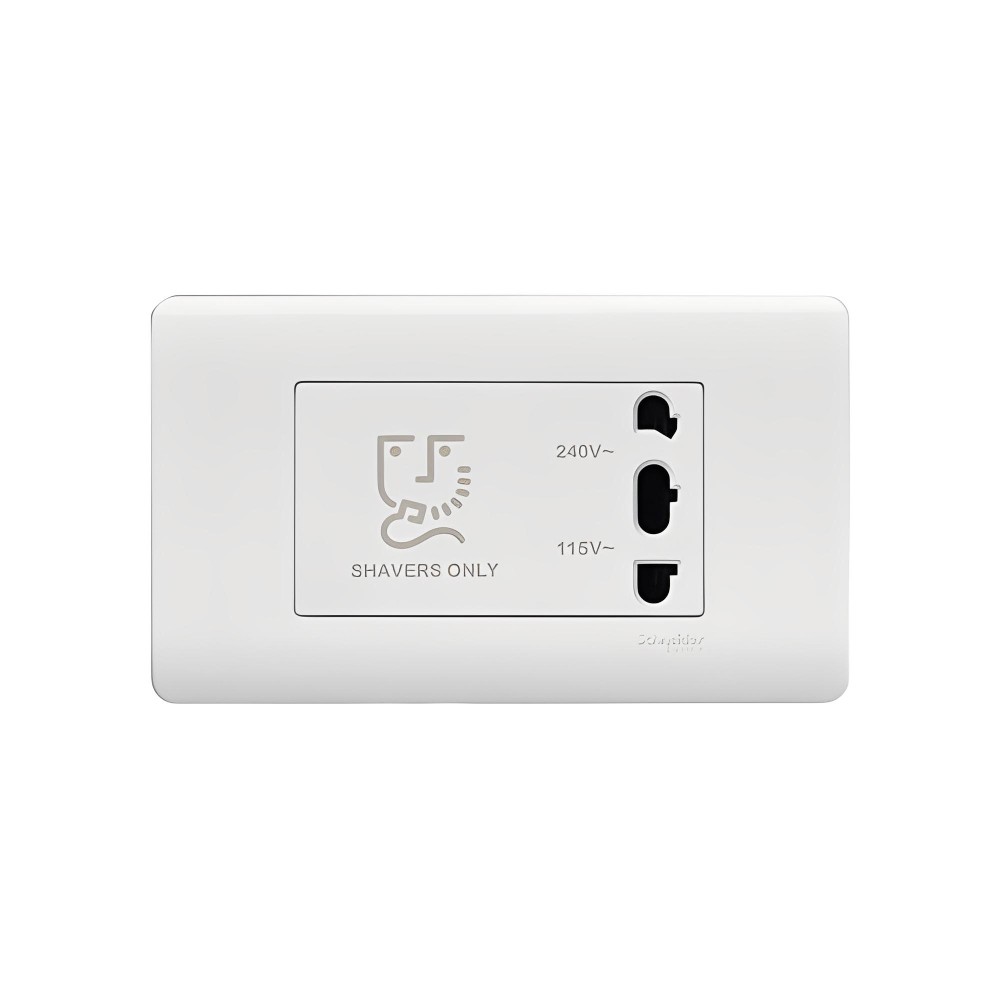 เต้ารับเครื่องโกนหนวด SCHNEIDER  A84727H SZ สีบรอนซ์