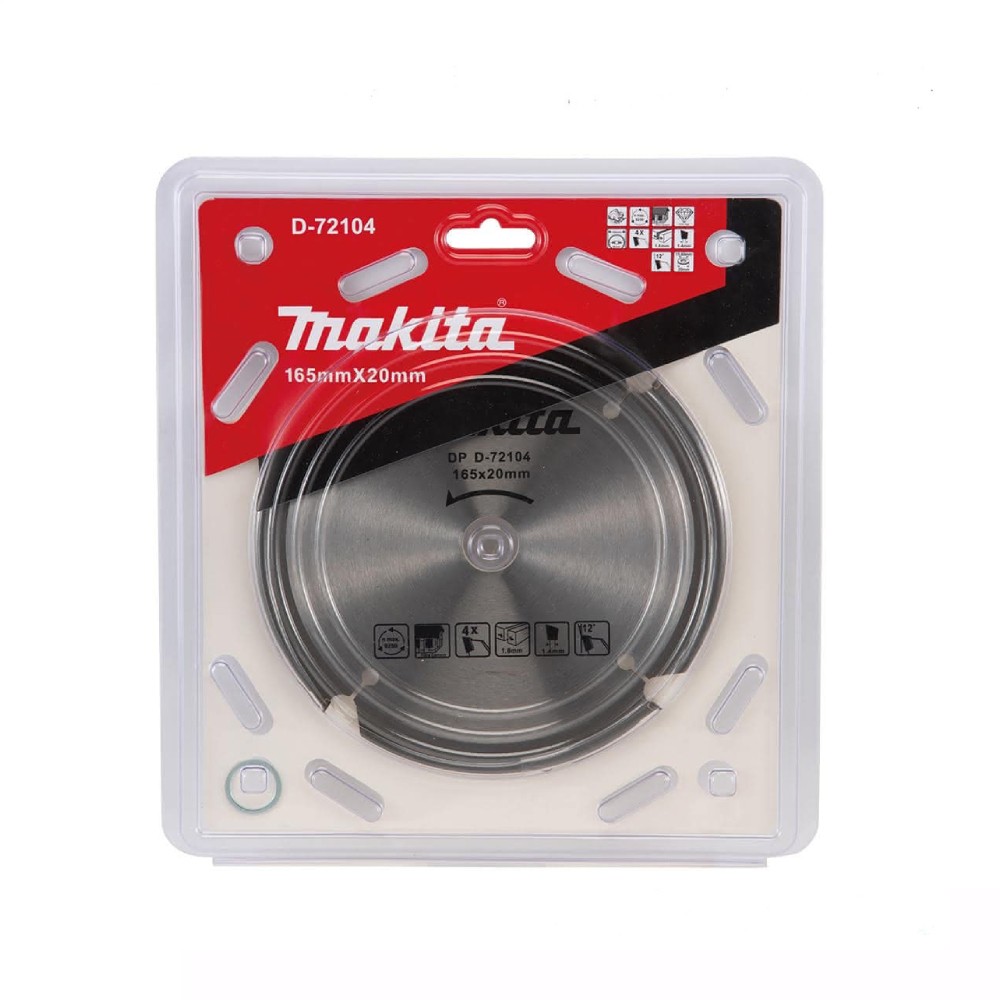 ใบเลื่อยวงเดือน Makita D 72104 ตัด Fiber Cement Board ขนาด 165 x 20 mm 4 T