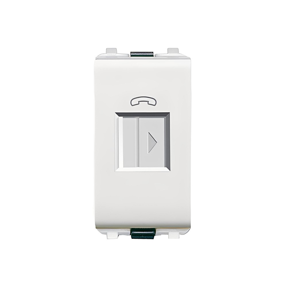 เต้ารับโทรศัพท์ SCHNEIDER 3031RJ64M T 6 ขา 4 สาย พร้อมม่านนิรภัย