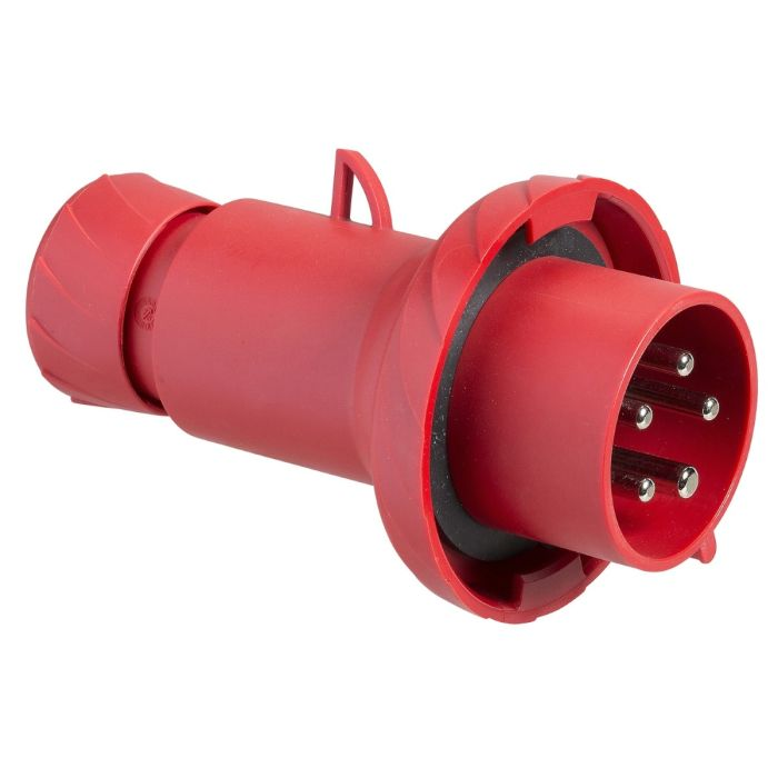 ปลั๊กตัวผู้ SCHNEIDER PKX32M735 แบบกลางทาง กันน้ำพิเศษ 3PEN  สีแดง 32A 400V