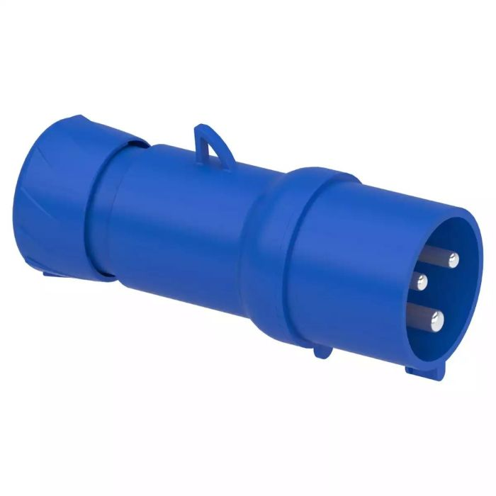 ปลั๊กตัวผู้ SCHNEIDER PKX32M423 แบบกลางทาง 2PE สีน้ำเงิน 32A 230V