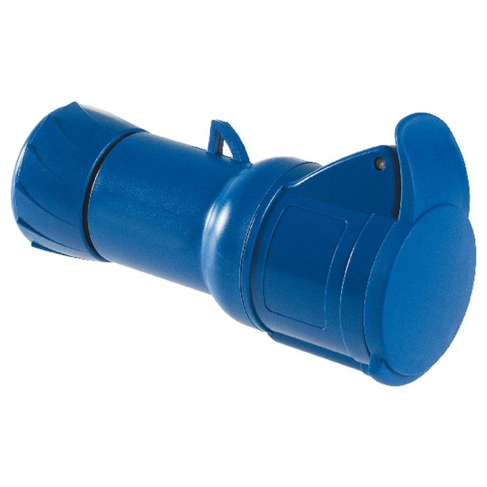 เต้ารับตัวเมีย SCHNEIDER PKY16M423 แบบกลางทาง 2PE  สีน้ำเงิน 16A 400V