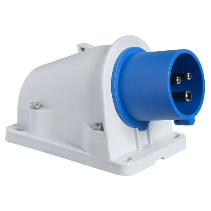 ปลั๊กตัวผู้ SCHNEIDER PKE16W423 แบบติดลอย 2PE สีน้ำเงิน 16A 220V