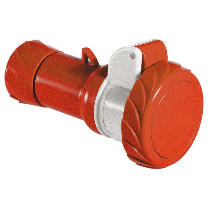 เต้ารับตัวเมีย SCHNEIDER PKF16M734 แบบกลางทาง กันน้ำพิเศษ 3PE สีแดง 16A 400V