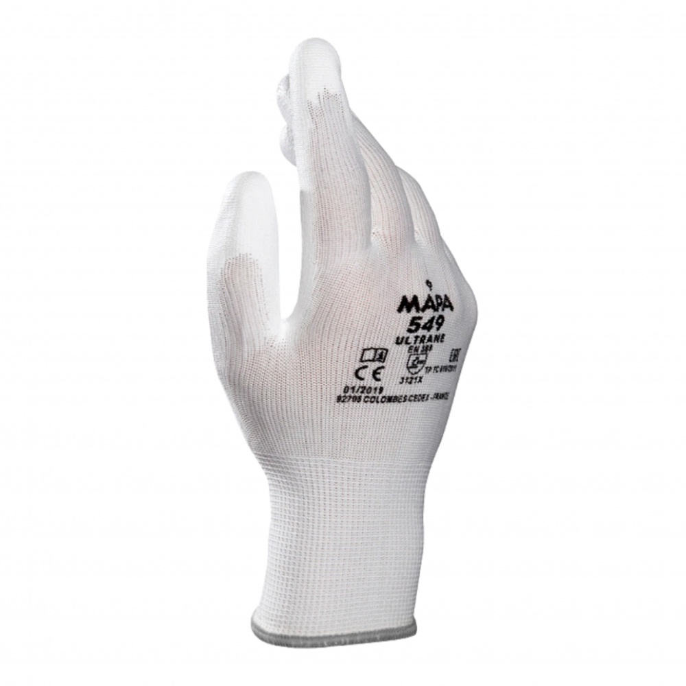 ถุงมือช่าง MAPA Ultrane 549 เบอร์ 8 M เคลือบ Polyurethane