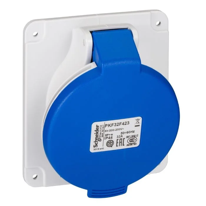 เต้ารับตัวเมีย SCHNEIDER PKF32F423 แบบฝังเฉียง 2P E 32A 230V