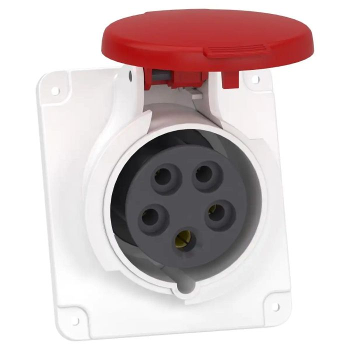 เต้ารับอุตสาหกรรม SCHNEIDER PKF16F435 แบบฝังเฉียง 3PNE 16A 380415V