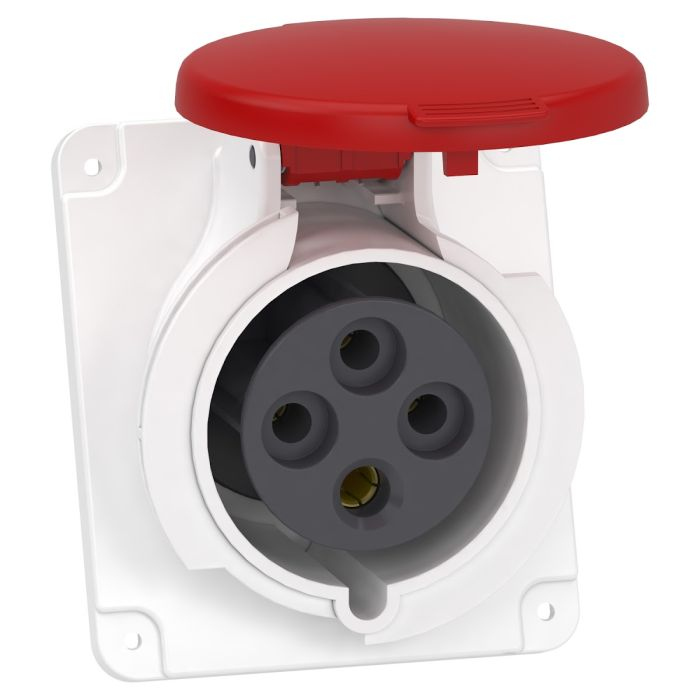 เต้ารับอุตสาหกรรม SCHNEIDER PKF32F434 แบบติดแผง 3PE 32A 400V