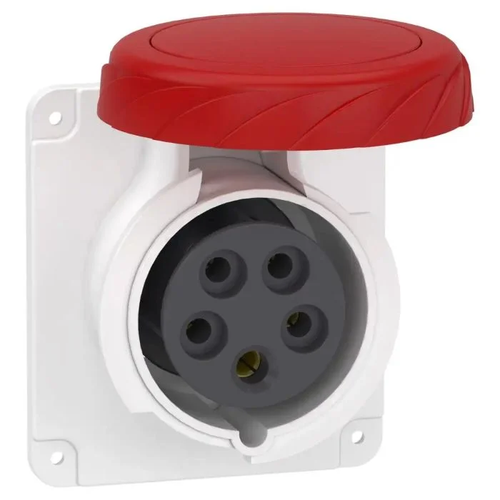 เต้ารับอุตสาหกรรม SCHNEIDER PKF16G735 แบบฝังตรง 3P N E 16A 380 415V