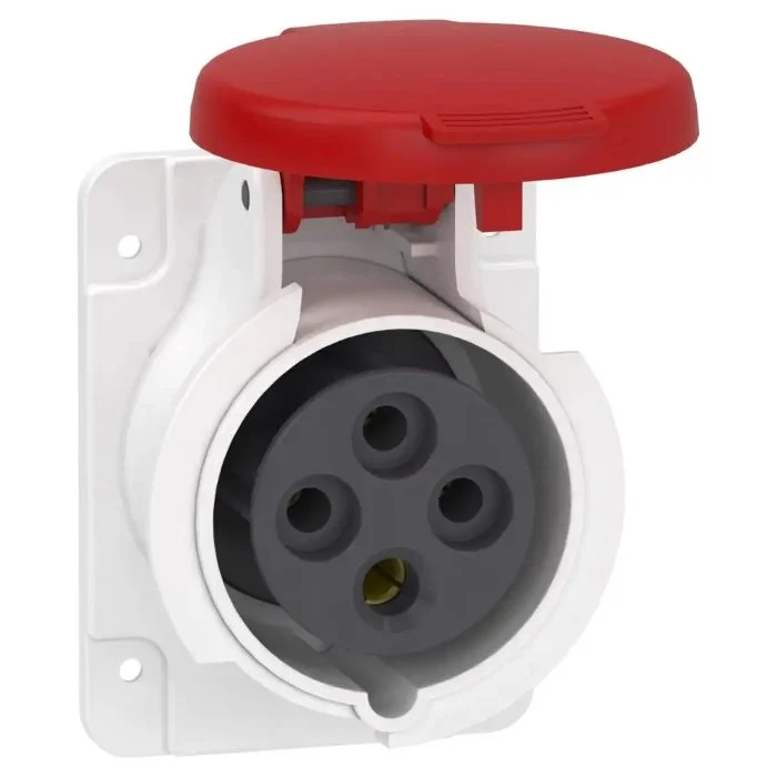 เต้ารับอุตสาหกรรม SCHNEIDER PKF16G434 แบบฝังตรง 3P E 16A 380 415V
