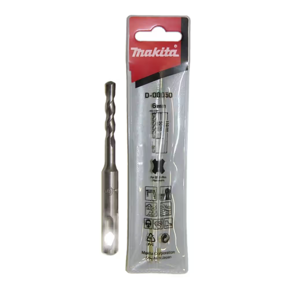 ดอกสว่าน โรตารี่ MAKITA D 00050 เจาะปูน  SDS Plus  ขนาด 6x110 mm 
