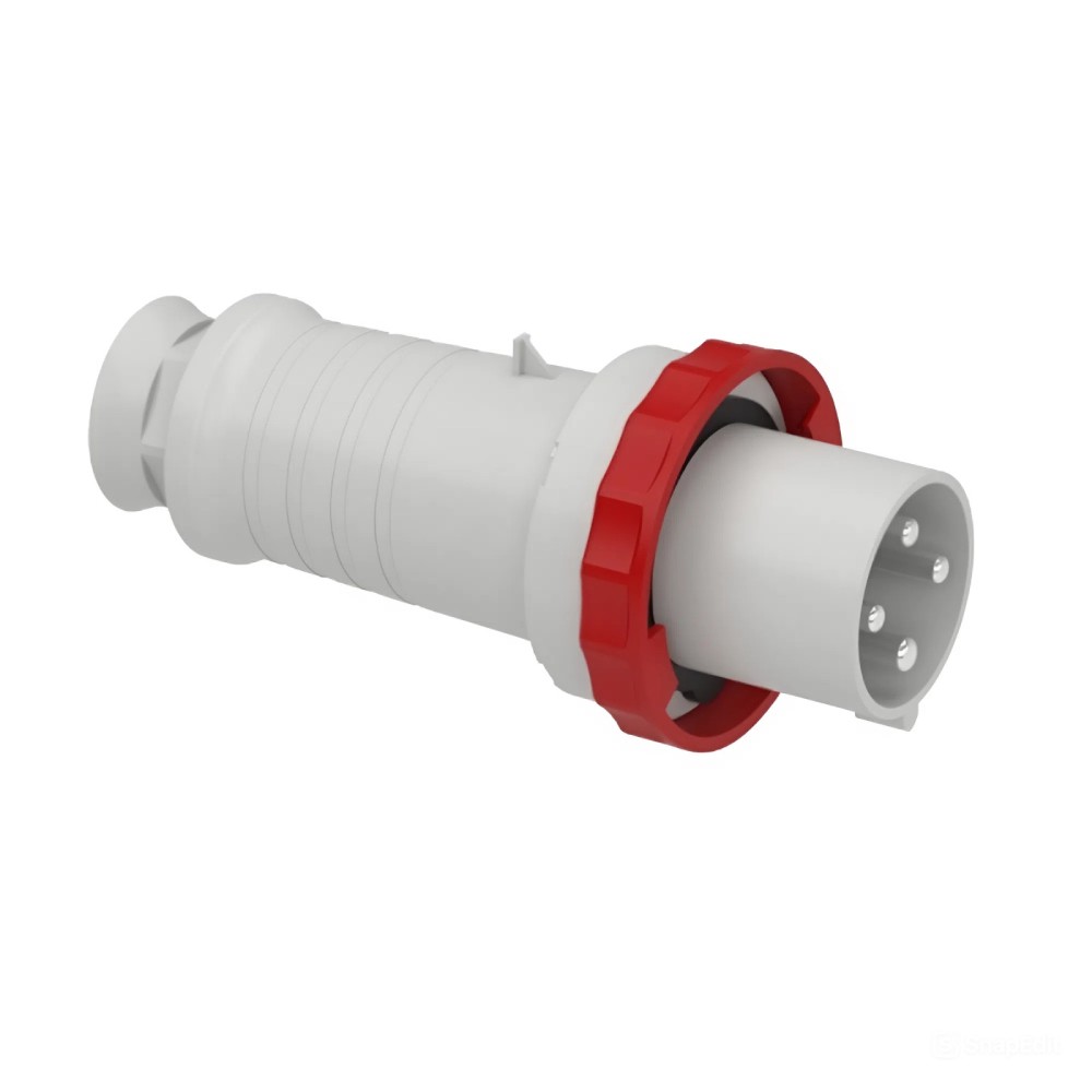 ปลั๊กแบบกลางทาง SCHNEIDER 81382 แบบฝังตรง 3P E 63A 380 415V
