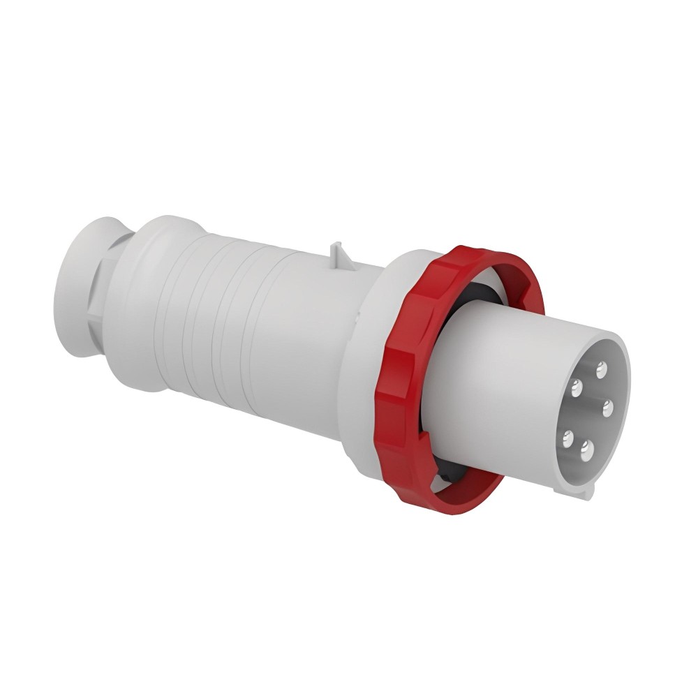 ปลั๊กแบบกลางทาง SCHNEIDER 81383 แบบฝังตรง 3P N E 63A 380 415V